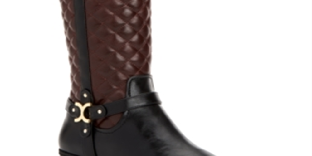 Womens CC35 Helenn Zip up Mid Calf Boots Black/Brown Black Size 8 M