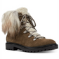 Nine West Alex Faux-Fur Booties Women's Shoes Brown Size 9.5