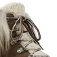Nine West Alex Faux-Fur Booties Women's Shoes Brown Size 9.5
