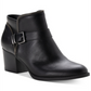 American Rag Womens Black Cushioned Buckle Accent Milly Round Toe Block Heel Zip-up Booties 9.5 M