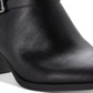 American Rag Womens Black Cushioned Buckle Accent Milly Round Toe Block Heel Zip-up Booties 9.5 M