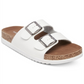 Madden Girl Women's Goldiie Footbed Sandals White Size 9.5 M