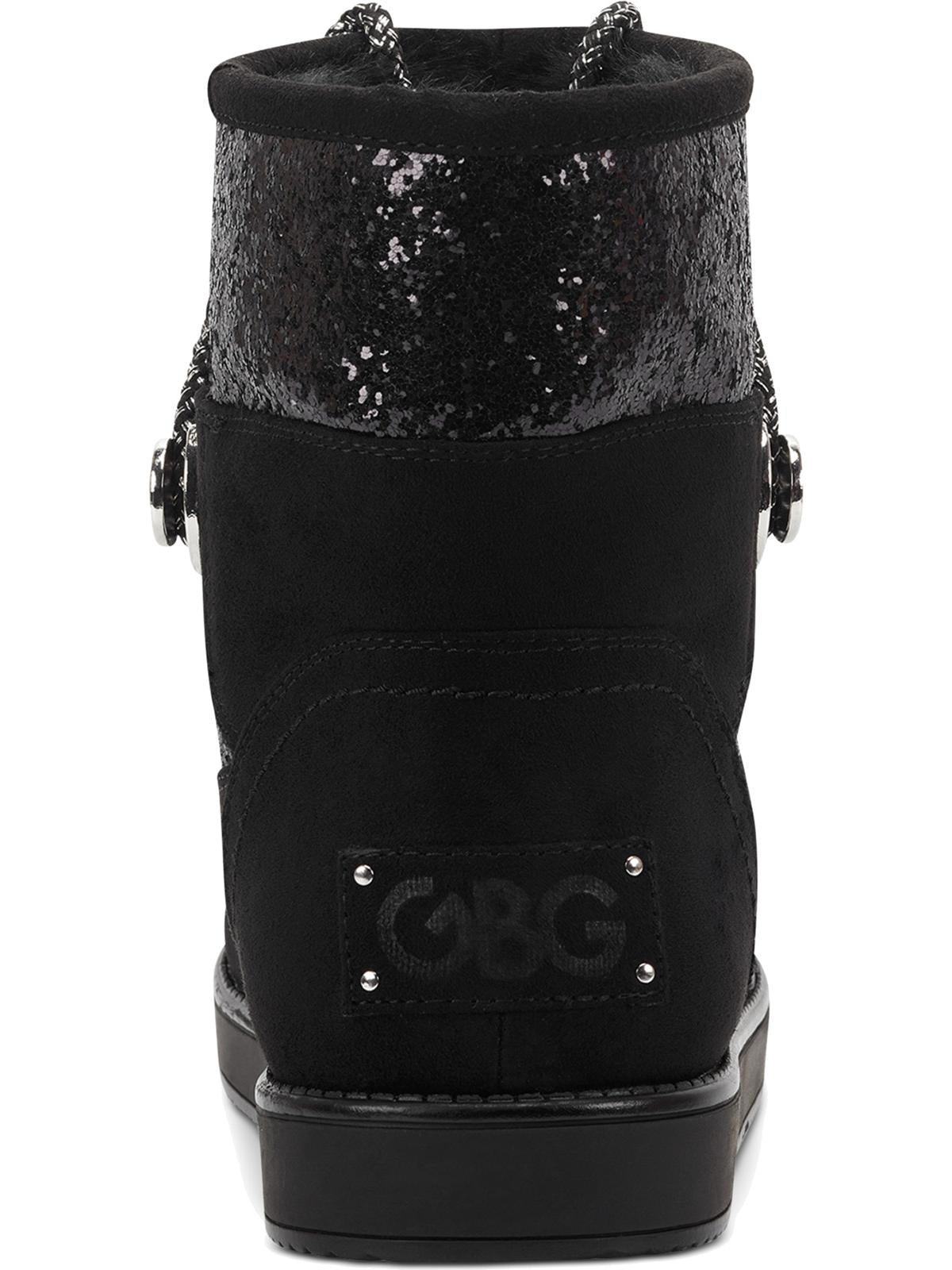 GBG Los Angeles Women's Aylan Cold Weather Flat Booties Black  Size 8 M