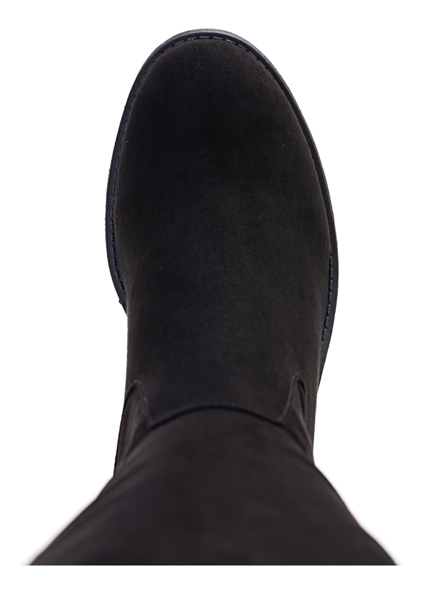 Style Company Womens Black Cushioned Hayley Round Toe Block Heel Boots Black Size 6 M