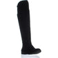 Style Company Womens Black Cushioned Hayley Round Toe Block Heel Boots Black Size 6 M
