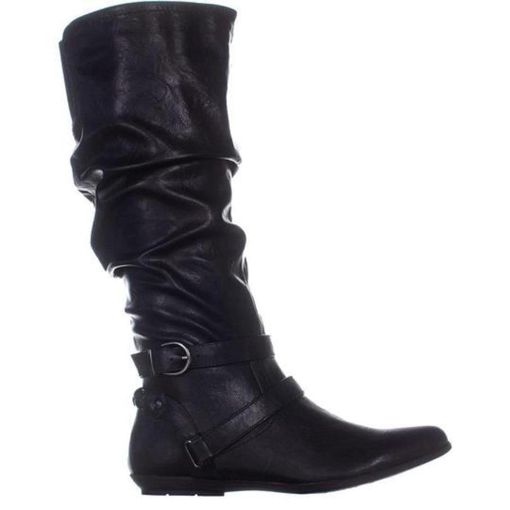 Cliffs By White Mountain Women's Fairfield Almond Toe Mid Calf Riding Boots Gray Size 8.5 M