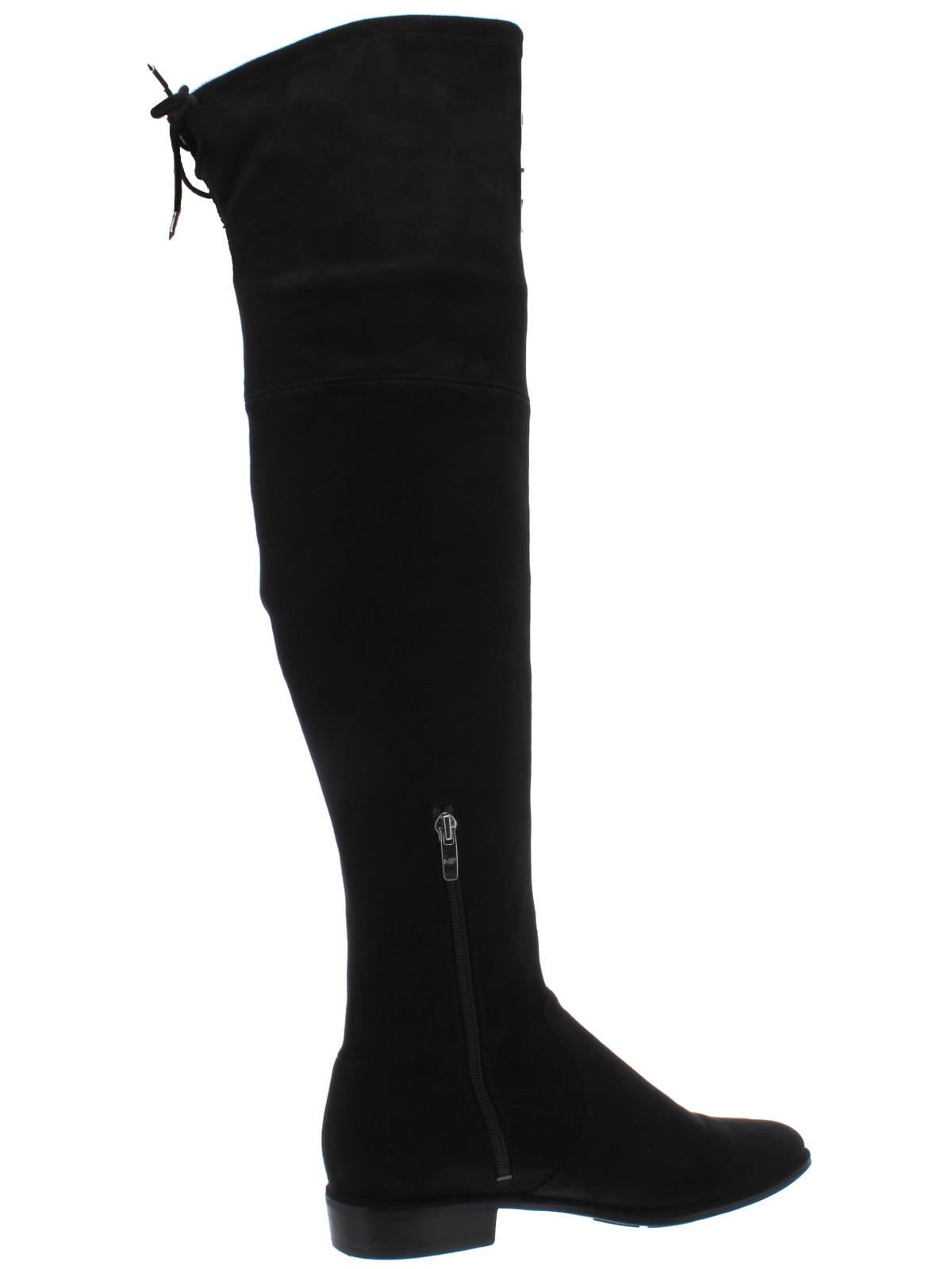 Marc Fisher Women's Almond Toe Block Heel Zip up Boots Black Size 5 M