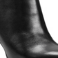 Nine West Womens Black Platform Padded Querida Almond Toe Stiletto Zip-up Leather Booties Size 9 M