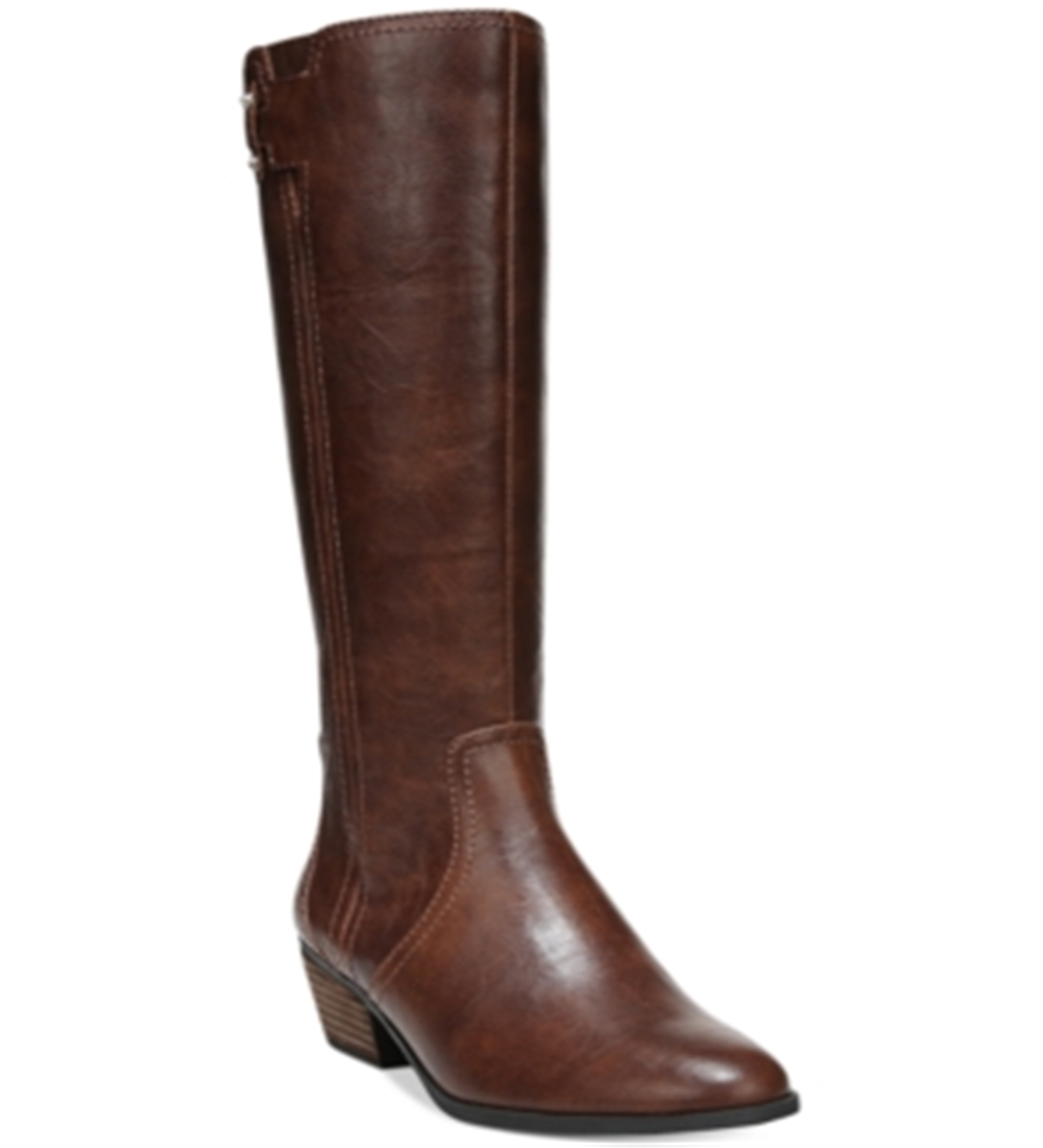 Women's Dr. Scholls Brilliance Knee High Boot in Whisky Wde Calf Brown Size 8.5