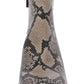 Sun Stone Womens Beige Animal Print Pointed Toe Block Heel Zip-up Booties 8.5