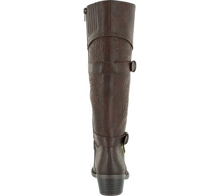 Easy Street Women's Kelsa Plus Wide Calf Brown Size 6.5 M