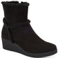 Style Company Womens Black Jordanyy Round Toe Wedge Zip-up Booties Size 10M