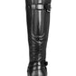 Baretraps Womens Alysha Faux Leather Wide Calf Riding Boots Black Size 7
