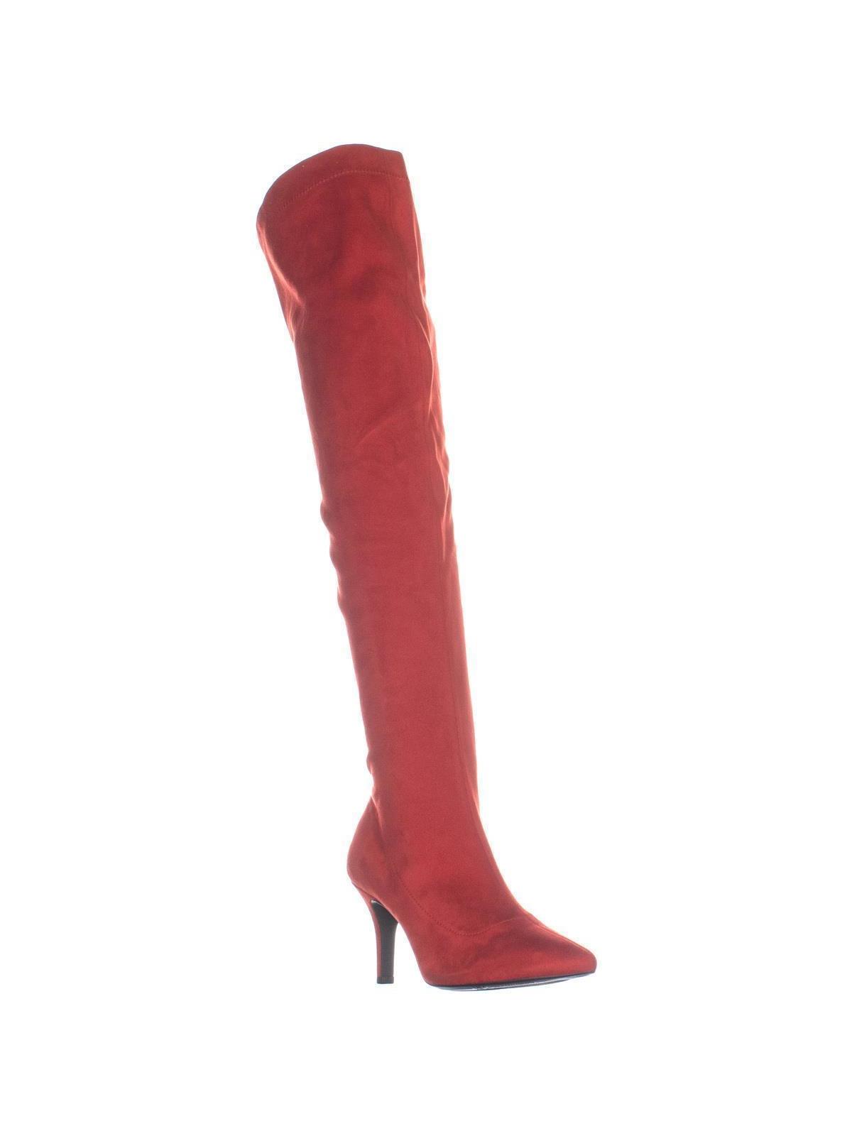 INC International Concepts Womens BRIELLAF Fabric Pointed, Red Lava, Size 6.5