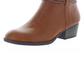 Style & Co. Womens Fellicity Faux Leather Round Toe, Cognac Smooth, Size 9M