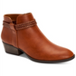 Style & Co. Womens Fellicity Faux Leather Round Toe, Cognac Smooth, Size 9M