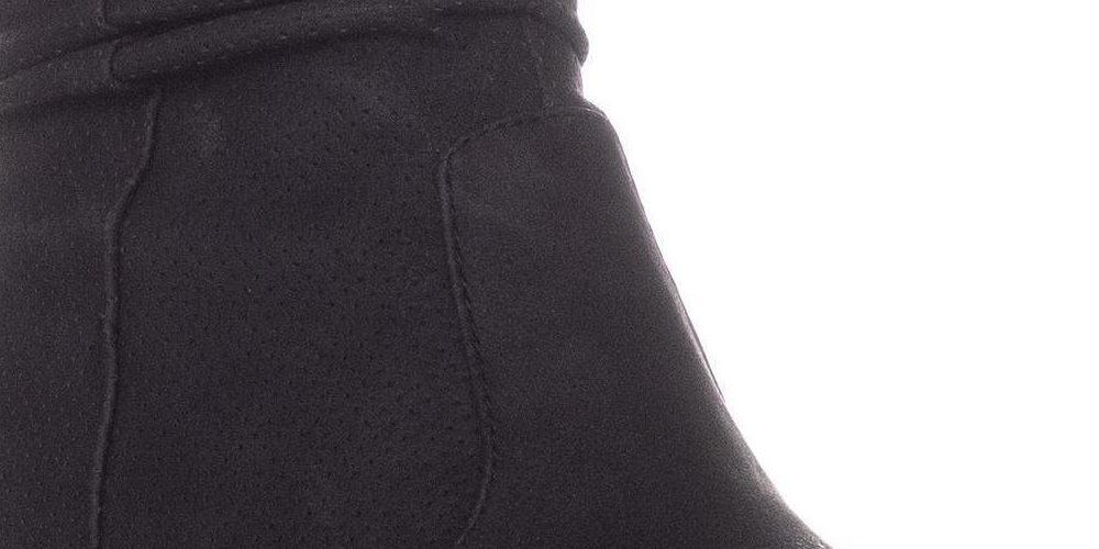 White Mountain Womens  Uptown Block Heel Ankle Boots Black Size 9