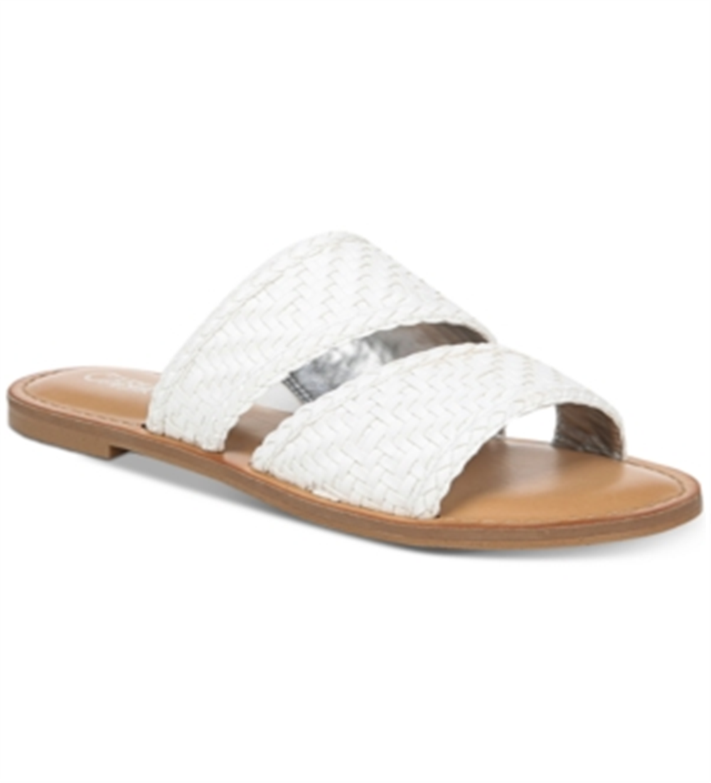 Carlos By Carlos Santana Women's Holly Microsuede Woven Flats White Size 7.5 M