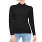 Style & Co Women's Mock Neck Top Black Size Small