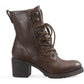 American Rag Women's Almond Toe Block Heel Booties Brown Size 7 M