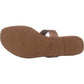 Coach Women's Jessie Leather Open Toe Casual Brown Size 7 B