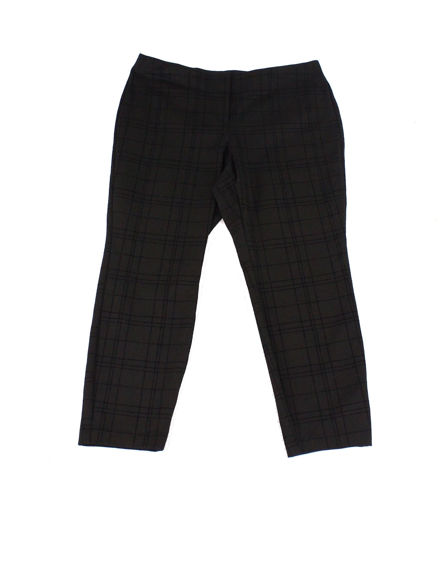 Alfani Women's Plus Hollywood Printed Skinny Pants Black Size 20W