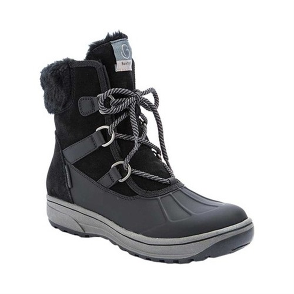 Baretraps Women's Danula Almond Toe Ankle Cold Weather Boots Black Size 6.5 M