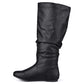 Journee Collection Women's Regular & Wide Calf Joey Riding Boot Black Size 9.0