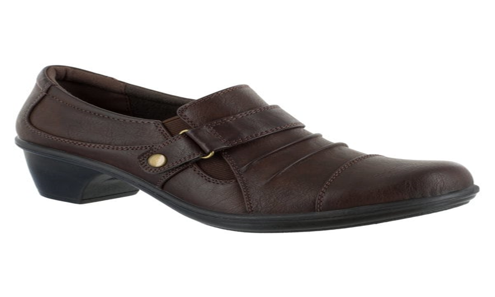 Easy Street Women's Mika Faux Leather Ankle Shooties Brown Size 9.5 Medium