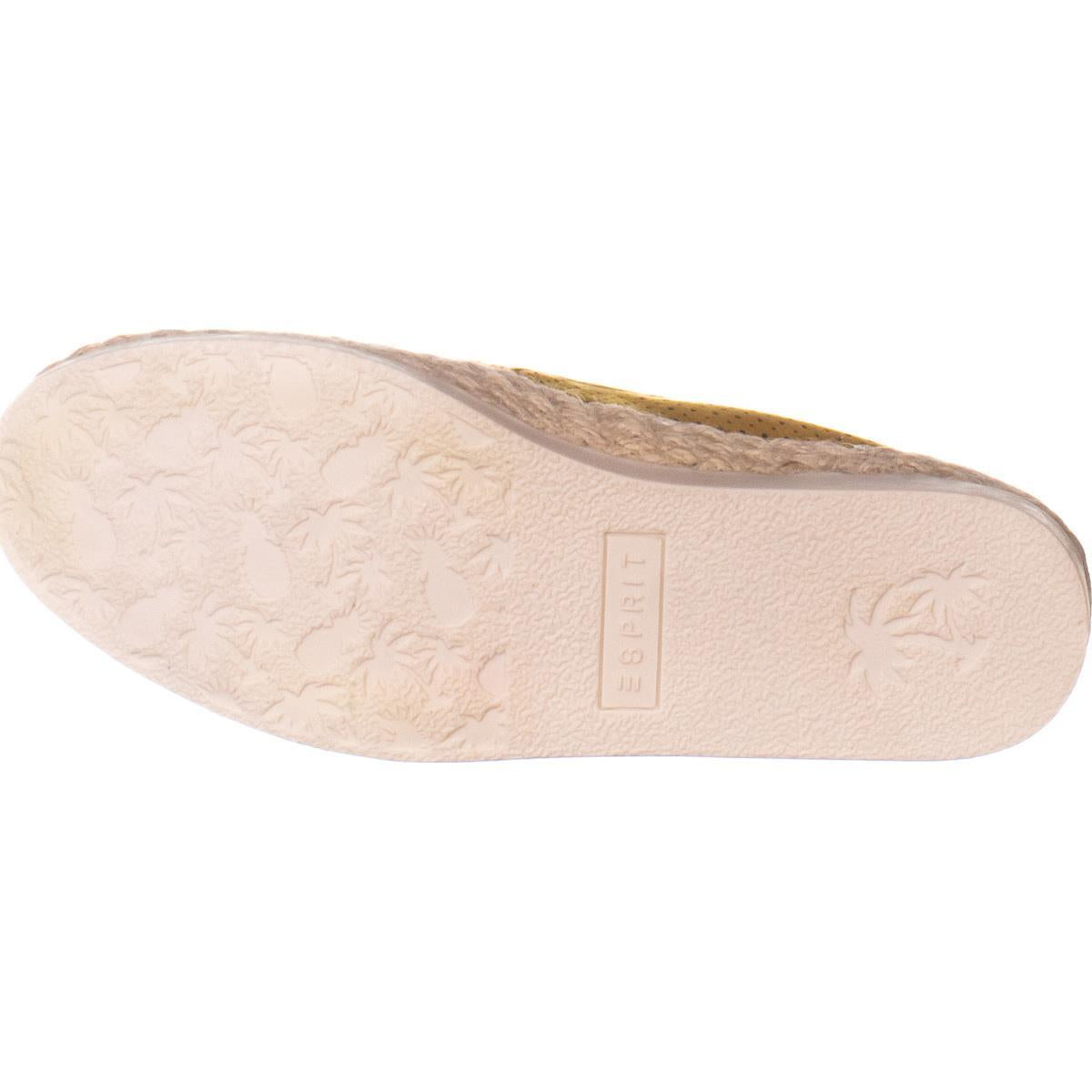 ESPRIT Women's Erin Slip on Flat Espadrilles Yellow Size 6 M