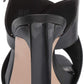 Calvin Klein Women's Myra Leather Pumps Heel Sandals Black Size 7.5 M