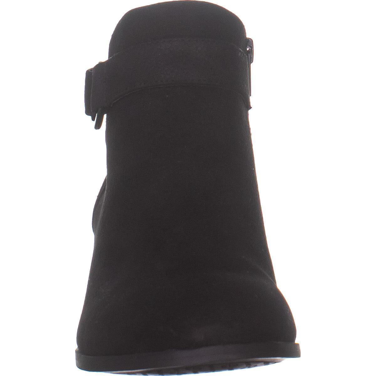 Giani Bernini Women's Putneyy Leather Heeled Ankle Boots Black Size 9.5M