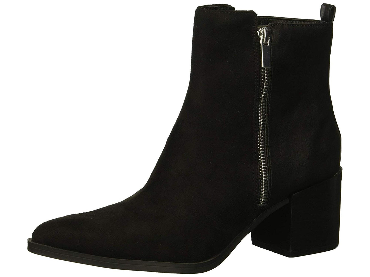 Madden Girl Women's Winwood Fabric Pointed Toe Ankle Chelsea Booties Black Size 9 M