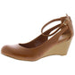 American Rag Womens Miley Leather Peep Toe Casual Platform Sandals Brown Size 7.5 M