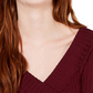Freshman Women's Knit Ribbed Pullover Sweater Maroon Size X-Small