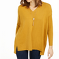 Style & Co Women's V Neck Tunic Sweater Yellow Size XX-Large