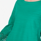 Charter Club Women's Cotton Lace Trim Top Green Size Petite Small