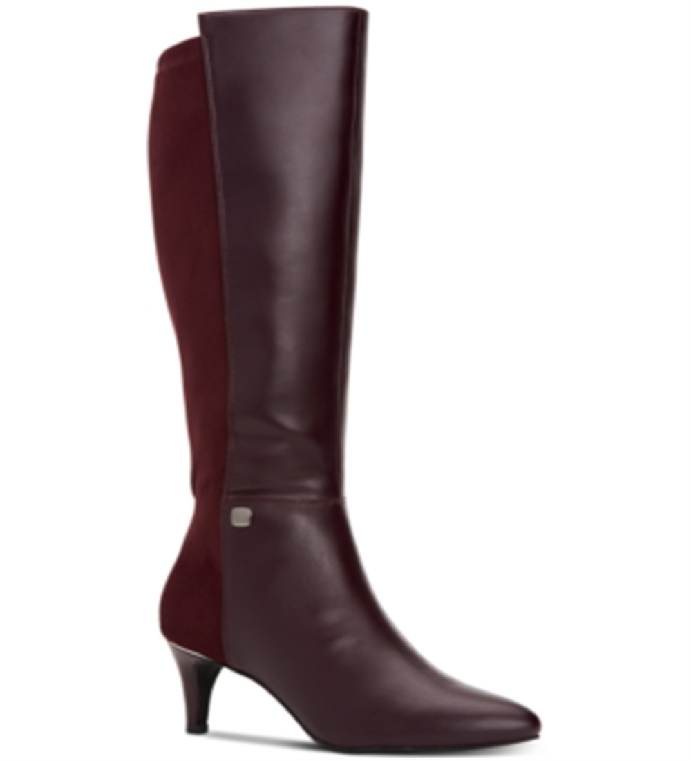 Alfani Womens Hakuup Pointed Toe Knee High Fashion Boots Red Size 6 M