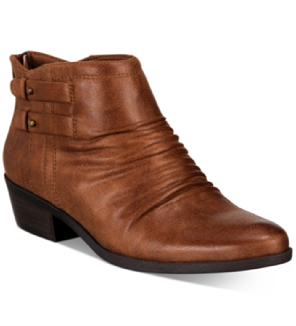 Baretraps Womens Georgina Slouchy Strappy Ankle Boots Brown 5 M