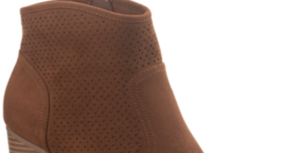 American Rag Adrien Booties - Cognac Micro Brown Size 9 M