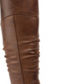 Baretraps Women's Chaya Leather Closed Toe Knee Brush Shoes Brown Size 8.5 M