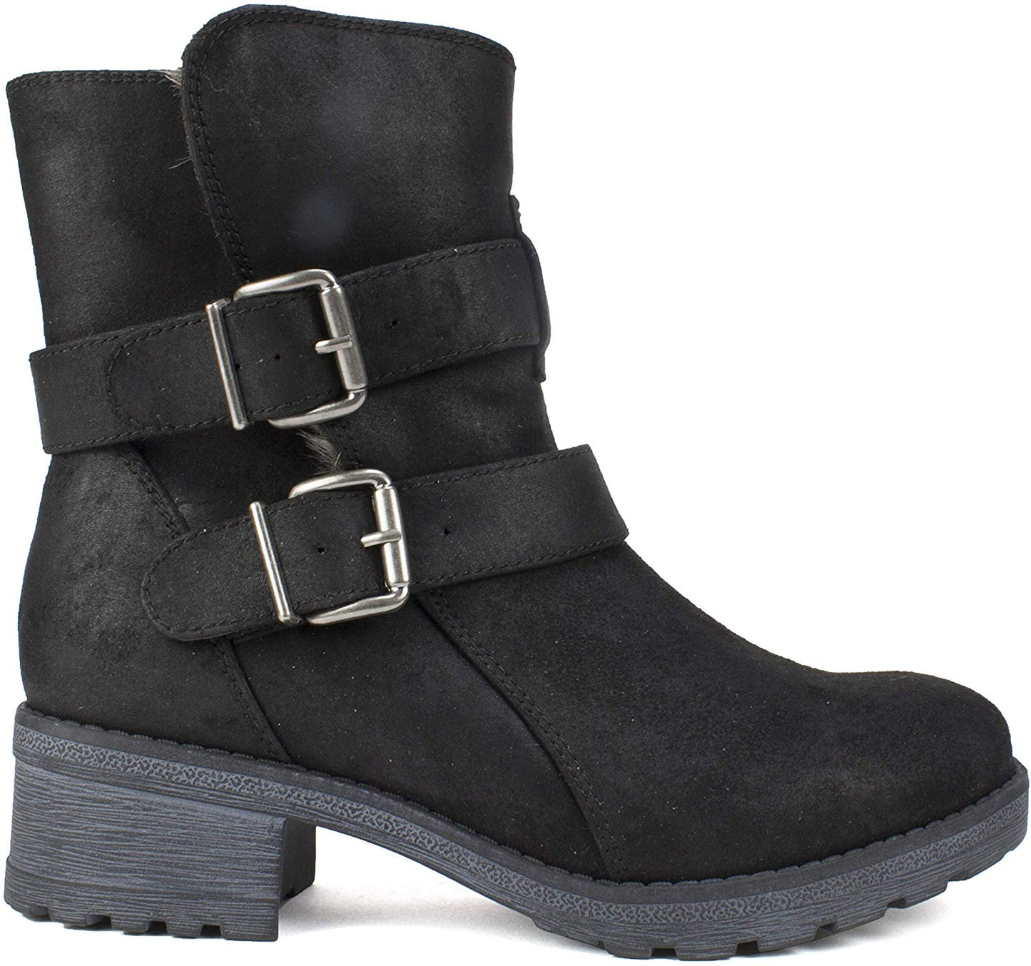 White Mountain Women's Shoes Chastity Fabric Closed Toe Ankle Cold Weather Boot Gray Size 5.5 M