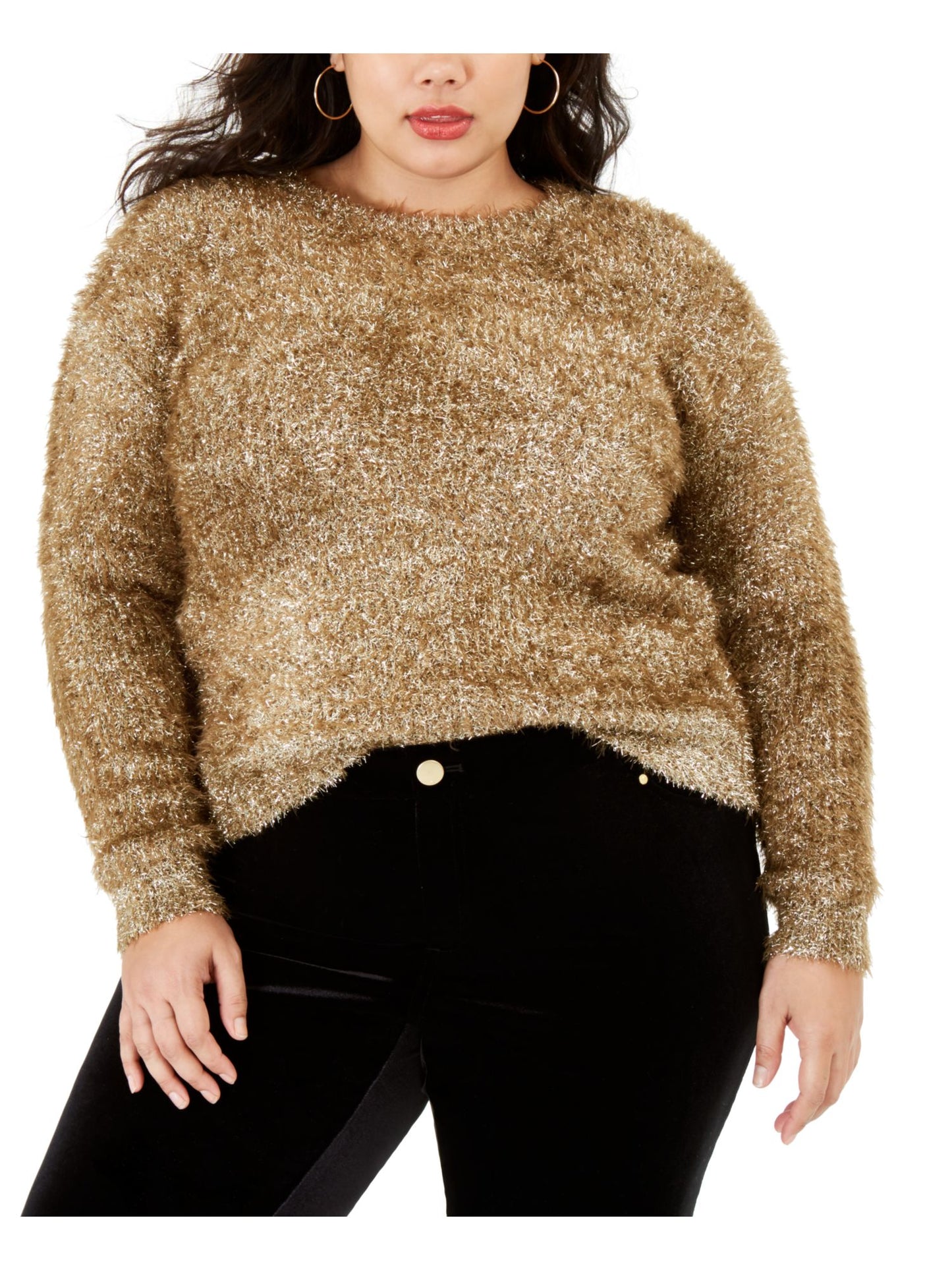 Rachel Roy Women's Plus Dehlia Sweater Yellow Size 2X