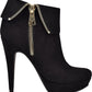 GBG Los Angeles Women's Docker Faux Suede Ankle Boots Black Size 8.5 M