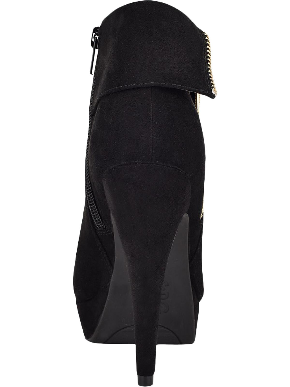 GBG Los Angeles Women's Docker Faux Suede Ankle Boots Black Size 8.5 M