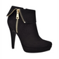 GBG Los Angeles Women's Docker Faux Suede Ankle Boots Black Size 8.5 M