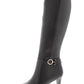 Bandolino Womens Lella Solid Almond Toe Knee-High Boots Black Size 6 M