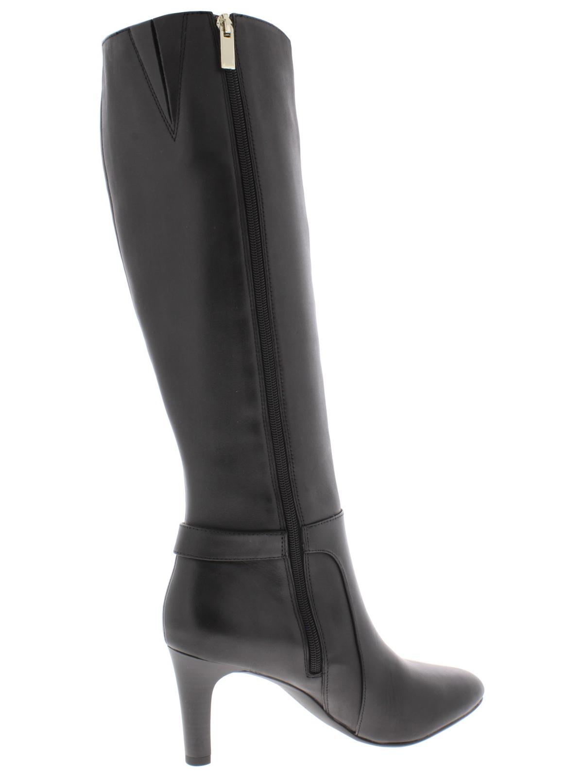 Bandolino Womens Lella Solid Almond Toe Knee-High Boots Black Size 6 M