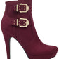 Guess Women's Dalli2 Round Toe Ankle Fashion Boots Purple Size 5 M