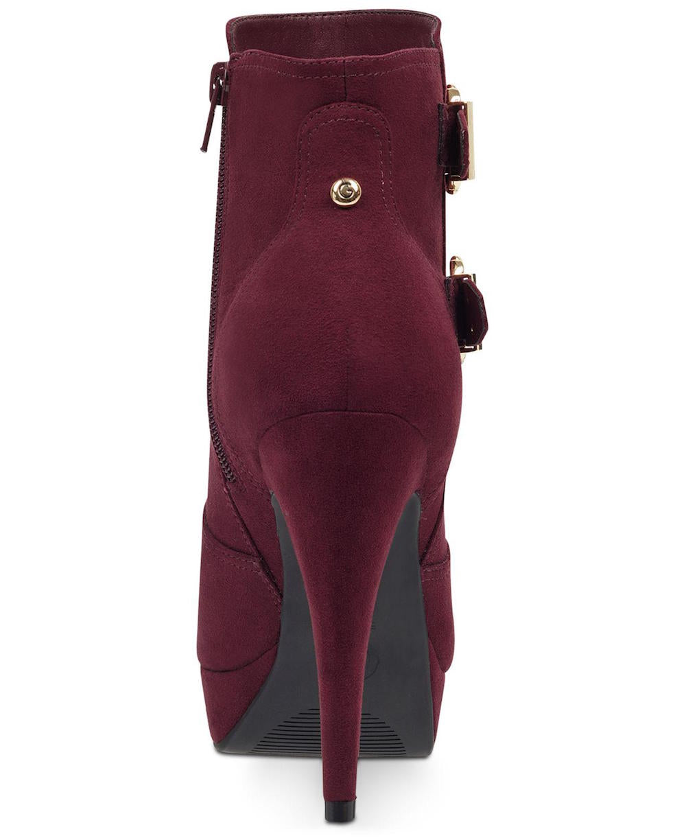 Guess Women's Dalli2 Round Toe Ankle Fashion Boots Purple Size 5 M
